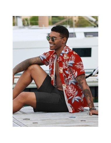 Conjunto de Playa para Hombre COOFANDY 2 Piezas Floral