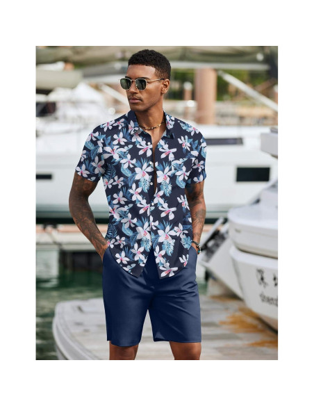 Conjunto de Playa para Hombre COOFANDY 2 Piezas Floral