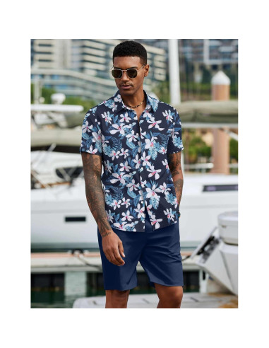 Conjunto de Playa para Hombre COOFANDY 2 Piezas Floral