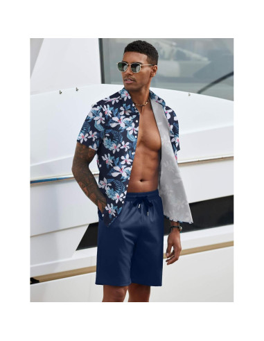 Conjunto de Playa para Hombre COOFANDY 2 Piezas Floral
