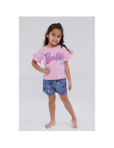 Conjunto camiseta peplum y shorts Barbie 2T-14-16 2