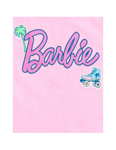Conjunto camiseta peplum y shorts Barbie 2T-14-16
