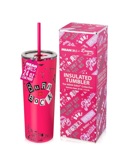 Vaso Aislado Dragon Glassware 24 oz Mean Girls Burn Book