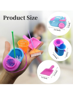 Juego de Accesorios de Limpieza para Casa de Muñecas DoubleWood 2