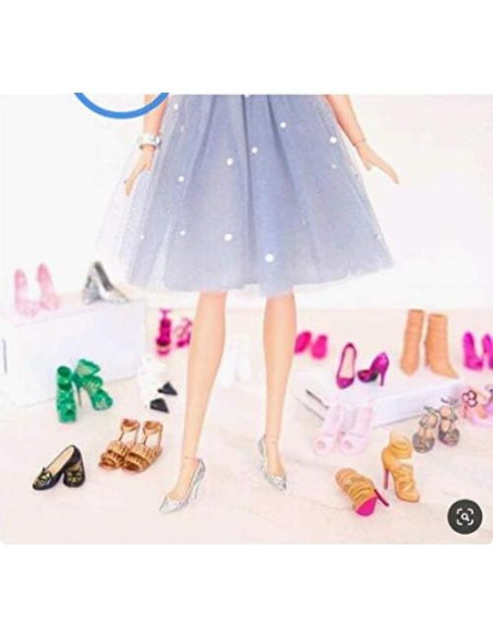 Estante de Zapatos + 20 Pares para Muñecas 11.5"