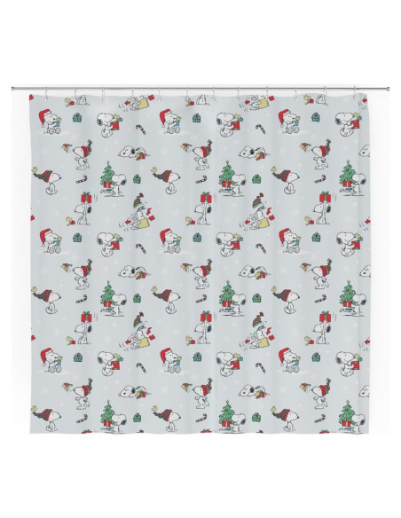 Cortina de Ducha Peanuts Franco 182x182cm Navidad