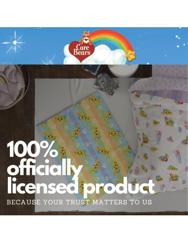 Manta Care Bears Franco 116x152 cm Suave y Colorida
