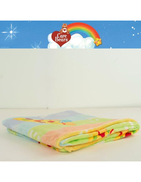 Manta Care Bears Franco 116x152 cm Suave y Colorida