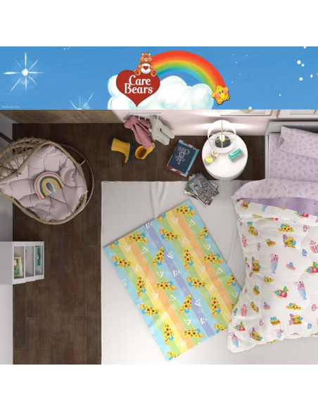 Manta Care Bears Franco 116x152 cm Suave y Colorida