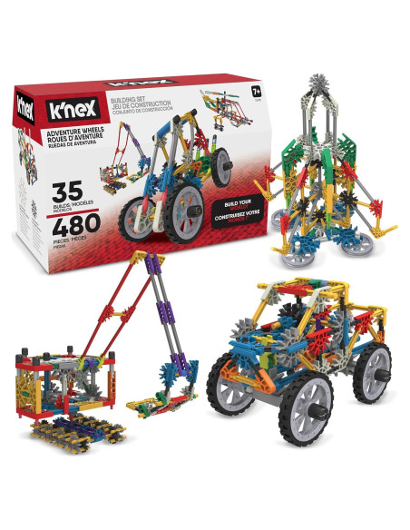 Juego de Construcción K'NEX 480 Piezas 35 Modelos STEM 7+