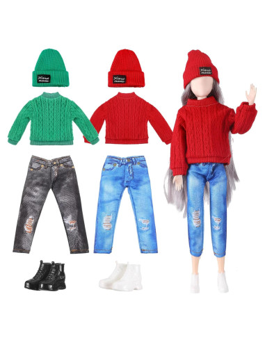 Conjunto de Ropa para Muñeca Bencailor 30.48 cm Invierno