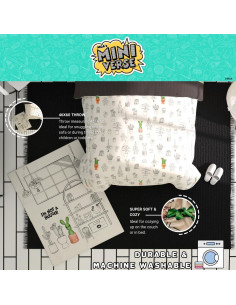 Cobija Suave Franco Miniverse Plantas 116x152 cm 2