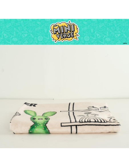 Cobija Suave Franco Miniverse Plantas 116x152 cm