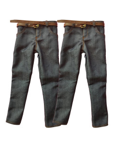 Pantalones de Jeans Clásicos SSbeauty M 1/6 para Muñeco 30.48 cm