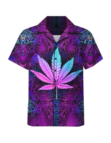 Conjunto DOOPCCOR 3 Piezas Hombre Camisa Hawaiana y Pantalones Cortos
