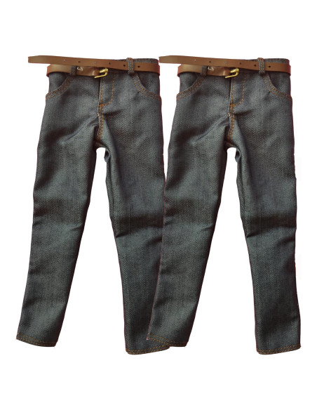 Pantalones Jeans Clásicos SSbeauty M 1/6 para Muñeco 30.48 cm