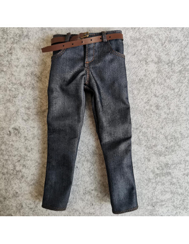 Pantalones Jeans Clásicos SSbeauty M 1/6 para Muñeco 30.48 cm