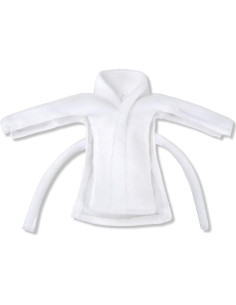 Bata de Navidad E-TING para Muñeca Elfo Blanca 20x12cm 2