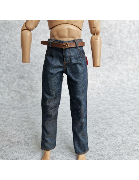 Pantalones Jeans Clásicos SSbeauty M 1/6 para Muñeco 30.48 cm