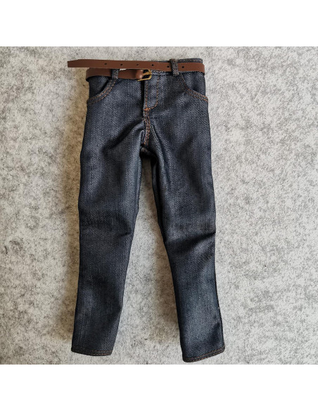 Pantalones Jeans Clásicos SSbeauty M 1/6 para Muñeco 30.48 cm