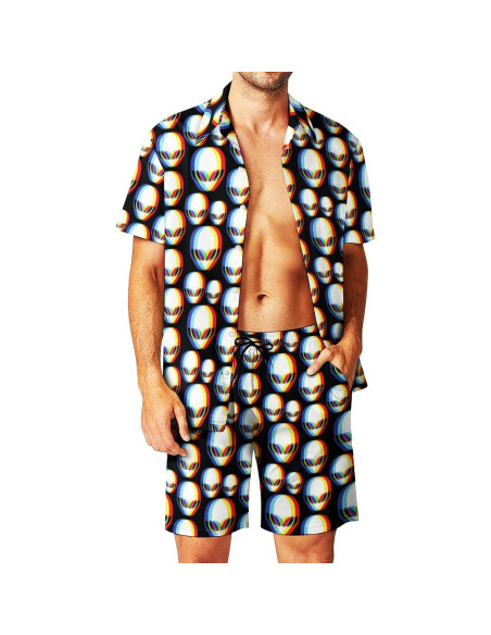 Conjunto de Chándal DOOPCCOR 3 Piezas Hombre Hawaiano