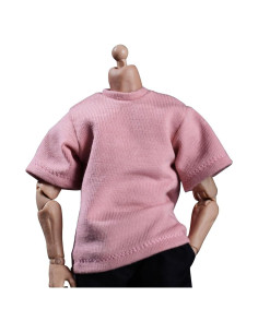 Ropa de Muñeca Meetoget Camiseta Rosa 1/12 para Acción