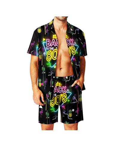 Conjunto de Chándal DOOPCCOR 3 Piezas Hombre Hawaiano