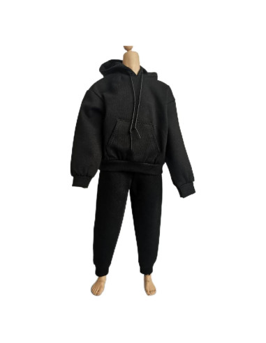 Conjunto Sudadera y Pantalones 1/6 Negro SSbeauty M
