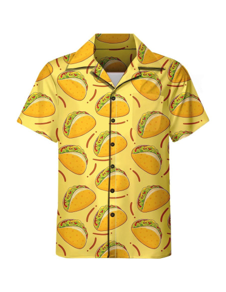 Conjunto DOOPCCOR 3 Piezas Hombre Camisa Hawaiana y Pantalones Cortos