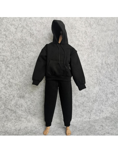 Conjunto Sudadera y Pantalones 1/6 Negro SSbeauty M