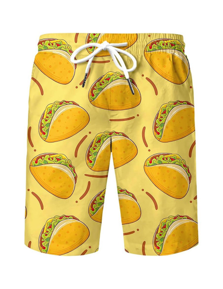 Conjunto DOOPCCOR 3 Piezas Hombre Camisa Hawaiana y Pantalones Cortos