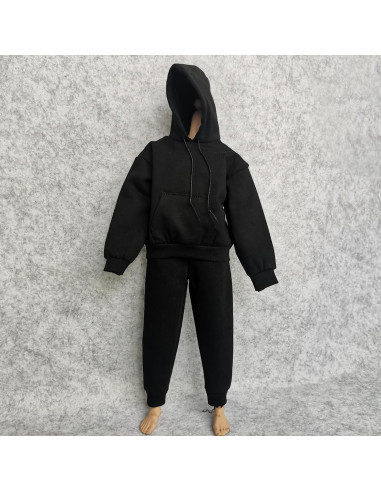 Conjunto Sudadera y Pantalones 1/6 Negro SSbeauty M
