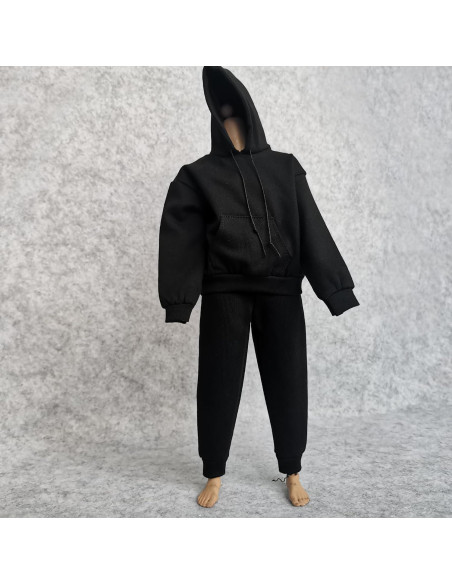 Conjunto Sudadera y Pantalones 1/6 Negro SSbeauty M