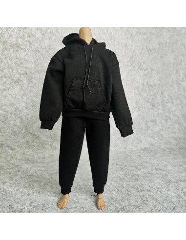Conjunto Sudadera y Pantalones 1/6 Negro SSbeauty M