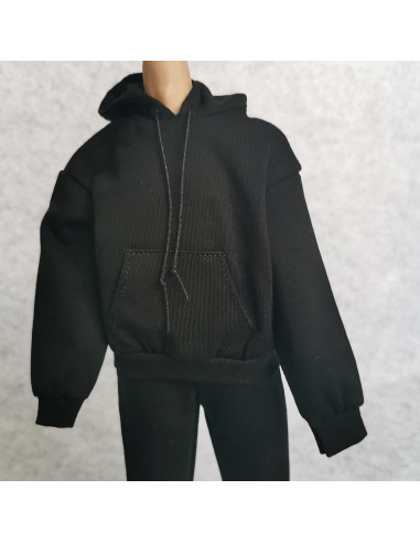 Conjunto Sudadera y Pantalones 1/6 Negro SSbeauty M