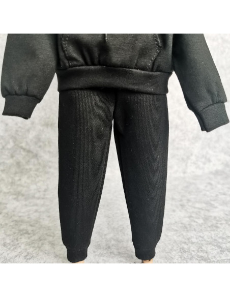 Conjunto Sudadera y Pantalones 1/6 Negro SSbeauty M