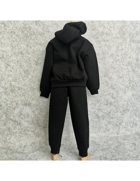 Conjunto Sudadera y Pantalones 1/6 Negro SSbeauty M