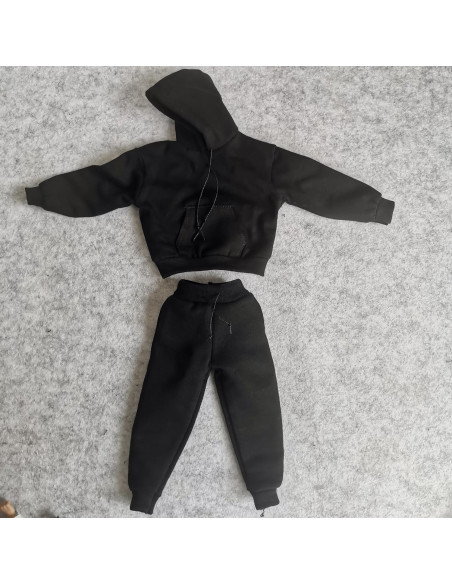 Conjunto Sudadera y Pantalones 1/6 Negro SSbeauty M
