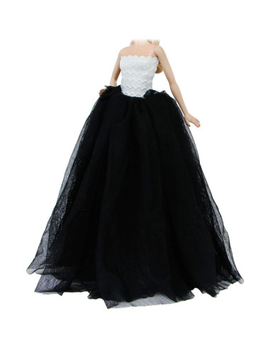 Vestido de Fiesta para Muñecas 11.5" BJDBUS con Velo