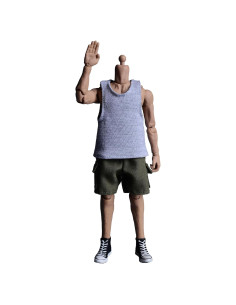 Muñeca 1/12 Meetoget Ropa Deportiva Camiseta Gris