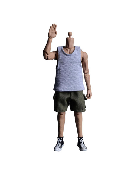 Muñeca 1/12 Meetoget Ropa Deportiva Camiseta Gris