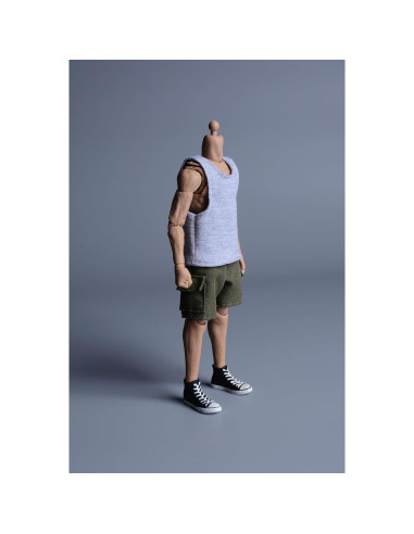 Muñeca 1/12 Meetoget Ropa Deportiva Camiseta Gris