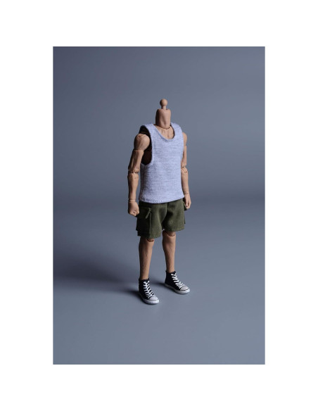 Muñeca 1/12 Meetoget Ropa Deportiva Camiseta Gris