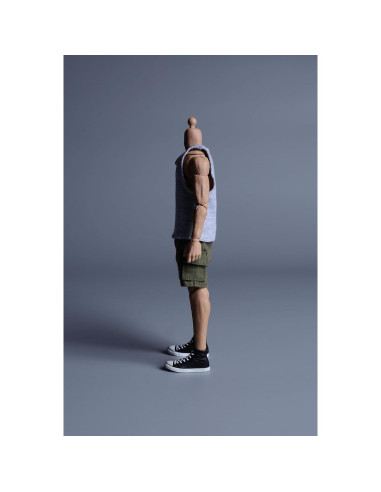 Muñeca 1/12 Meetoget Ropa Deportiva Camiseta Gris