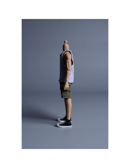 Muñeca 1/12 Meetoget Ropa Deportiva Camiseta Gris