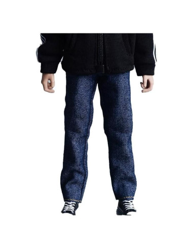 Pantalones de Mezclilla Meetoget 1/12 para Figura Masculina