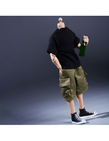 Pantalones de Trabajo Meetoget para Figura 1/12 Verde