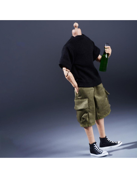 Pantalones de Trabajo Meetoget para Figura 1/12 Verde