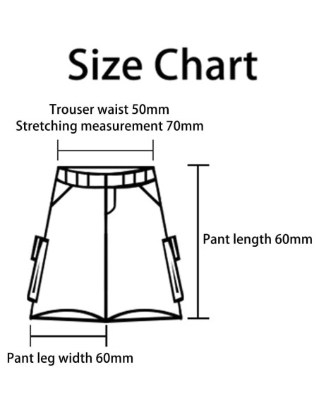 Pantalones de Trabajo Meetoget para Figura 1/12 Verde
