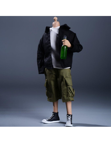 Pantalones de Trabajo Meetoget para Figura 1/12 Verde